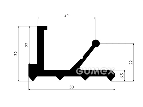 GUMMIPROFILE L-FORM - EPDM